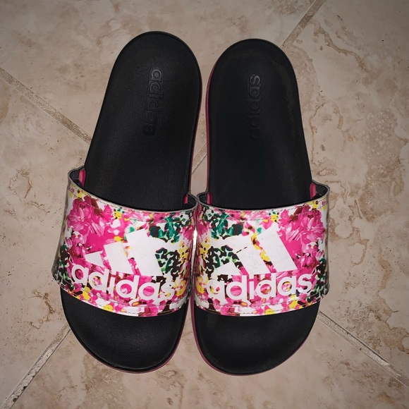 adidas flower slides